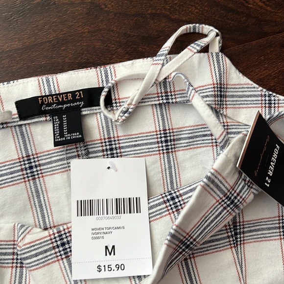 Forever 21 Checkered Crop Cami Top - Picture 5 of 7